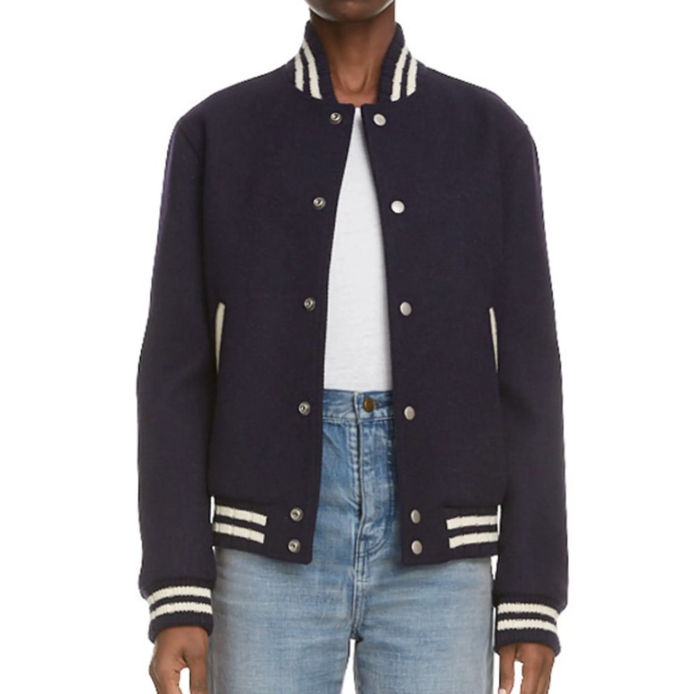Ysl Varsity Jacket Gem